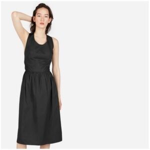 Everlane Clean Cotton Cross back Sleeveless Dress, 6